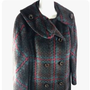Vintage Jordan Marsh Company Women's Lined Wool Llama & Mohair Coat Size 8/10